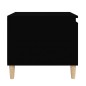 Tavolino da Salotto Nero 100x50x45 cm in Legno Multistrato Tavolino da Salotto Nero 100x50x45 cm in Legno Multistrato