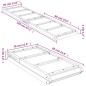vidaXL Rampa per Cani Grigia 120x30 cm in Legno Massello di Abete vidaXL Rampa per Cani Grigia 120x30 cm in Legno Massello di Abete