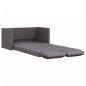Divano Letto da Terra 2 in 1 Grigio 112x174x55 cm Similpelle Divano Letto da Terra 2 in 1 Grigio 112x174x55 cm Similpelle