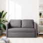 Divano Letto da Terra 2 in 1 Grigio 112x174x55 cm Similpelle Divano Letto da Terra 2 in 1 Grigio 112x174x55 cm Similpelle