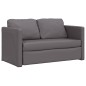 Divano Letto da Terra 2 in 1 Grigio 112x174x55 cm Similpelle Divano Letto da Terra 2 in 1 Grigio 112x174x55 cm Similpelle
