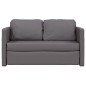 Divano Letto da Terra 2 in 1 Grigio 112x174x55 cm Similpelle Divano Letto da Terra 2 in 1 Grigio 112x174x55 cm Similpelle