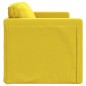 Divano Letto da Terra 2 in 1 Giallo Scuro 122x204x55 cm Velluto Divano Letto da Terra 2 in 1 Giallo Scuro 122x204x55 cm Velluto
