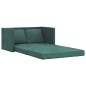 Divano Letto da Terra 2 in 1 Verde Scuro 122x204x55 cm Velluto Divano Letto da Terra 2 in 1 Verde Scuro 122x204x55 cm Velluto
