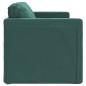 Divano Letto da Terra 2 in 1 Verde Scuro 122x204x55 cm Velluto Divano Letto da Terra 2 in 1 Verde Scuro 122x204x55 cm Velluto