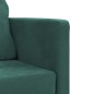 Divano Letto da Terra 2 in 1 Verde Scuro 122x204x55 cm Velluto Divano Letto da Terra 2 in 1 Verde Scuro 122x204x55 cm Velluto