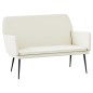 Panca Crema 108x79x79 cm in Velluto Panca Crema 108x79x79 cm in Velluto