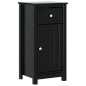 Set Mobili da Bagno 3 pz BERG Nero in Legno Massello di Pino Set Mobili da Bagno 3 pz BERG Nero in Legno Massello di Pino