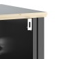 Set Mobili da Bagno 3 pz BERG Nero in Legno Massello di Pino Set Mobili da Bagno 3 pz BERG Nero in Legno Massello di Pino