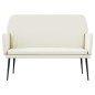 Panca Crema 108x79x79 cm in Velluto Panca Crema 108x79x79 cm in Velluto