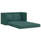 Divano Letto da Terra 2 in 1 Verde Scuro 112x174x55 cm Tessuto Divano Letto da Terra 2 in 1 Verde Scuro 112x174x55 cm Tessuto