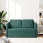 Divano Letto da Terra 2 in 1 Verde Scuro 112x174x55 cm Tessuto Divano Letto da Terra 2 in 1 Verde Scuro 112x174x55 cm Tessuto