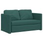 Divano Letto da Terra 2 in 1 Verde Scuro 112x174x55 cm Tessuto Divano Letto da Terra 2 in 1 Verde Scuro 112x174x55 cm Tessuto