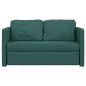 Divano Letto da Terra 2 in 1 Verde Scuro 112x174x55 cm Tessuto Divano Letto da Terra 2 in 1 Verde Scuro 112x174x55 cm Tessuto