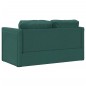 Divano Letto da Terra 2 in 1 Verde Scuro 112x174x55 cm Tessuto Divano Letto da Terra 2 in 1 Verde Scuro 112x174x55 cm Tessuto