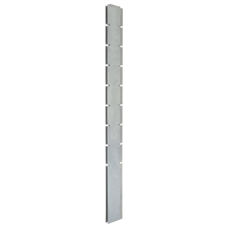 Palo per Recinzione Gabbione Argento 220 cm in Acciaio Zincato Palo per Recinzione Gabbione Argento 220 cm in Acciaio Zincato