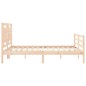 Giroletto con Testiera 160x200 cm in Legno Massello Giroletto con Testiera 160x200 cm in Legno Massello