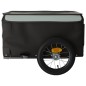 Rimorchio da Bici da Carico Nero e Grigio 30 kg in Ferro Rimorchio da Bici da Carico Nero e Grigio 30 kg in Ferro