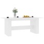 Tavolo da Pranzo Bianco 180x90x76 cm in Legno Multistrato Tavolo da Pranzo Bianco 180x90x76 cm in Legno Multistrato