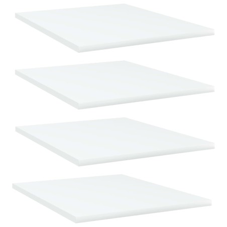 Ripiani per Libreria 4pz Bianchi 40x50x1,5cm Legno Multistrato