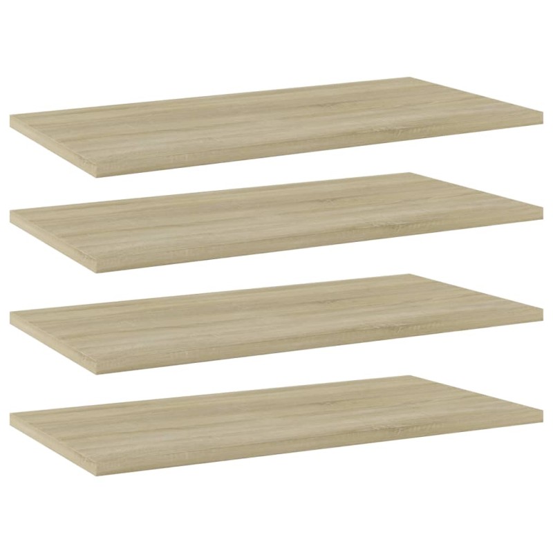 Ripiani per Libreria 4pz Rovere Sonoma 60x30x1,5cm Multistrato Ripiani per Libreria 4pz Rovere Sonoma 60x30x1,5cm Multistrato