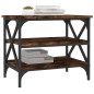 Tavolino da Salotto Rovere Fumo 55x38x45 cm Legno Multistrato Tavolino da Salotto Rovere Fumo 55x38x45 cm Legno Multistrato
