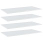 Ripiani per Libreria 4 pz Bianco Lucido 80x30x1,5cm Multistrato Ripiani per Libreria 4 pz Bianco Lucido 80x30x1,5cm Multistrato