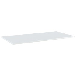 Ripiani per Libreria 4 pz Bianco Lucido 80x30x1,5cm Multistrato