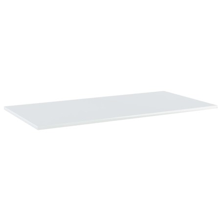 Ripiani per Libreria 4 pz Bianco Lucido 80x30x1,5cm Multistrato