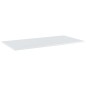 Ripiani per Libreria 4 pz Bianco Lucido 80x30x1,5cm Multistrato Ripiani per Libreria 4 pz Bianco Lucido 80x30x1,5cm Multistrato