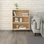 Credenza Rovere Sonoma 69,5x32,5x90 cm in Legno Multistrato Credenza Rovere Sonoma 69,5x32,5x90 cm in Legno Multistrato