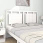 Testiera per Letto Bianca 140,5x4x100 cm Legno Massello di Pino Testiera per Letto Bianca 140,5x4x100 cm Legno Massello di Pino