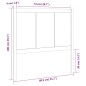 Testiera per Letto Bianca 80,5x4x100 cm Legno Massello di Pino Testiera per Letto Bianca 80,5x4x100 cm Legno Massello di Pino