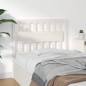 vidaXL Testiera per Letto Bianca 105,5x4x100 cm Legno Massello di Pino vidaXL Testiera per Letto Bianca 105,5x4x100 cm Legno Massello di Pino