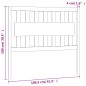 vidaXL Testiera per Letto Bianca 105,5x4x100 cm Legno Massello di Pino vidaXL Testiera per Letto Bianca 105,5x4x100 cm Legno Massello di Pino