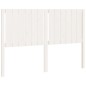 Testiera per Letto Bianca 140,5x4x100 cm Legno Massello di Pino Testiera per Letto Bianca 140,5x4x100 cm Legno Massello di Pino