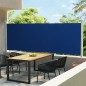 Tenda Laterale Retrattile per Patio 600x160 cm Blu Tenda Laterale Retrattile per Patio 600x160 cm Blu