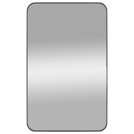 Specchio da Parete Nero 50x80 cm Rettangolare