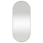 Specchio da Parete Dorato 30x70 cm Ovale
