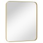 Specchio da Parete Dorato 50x60 cm Rettangolare
