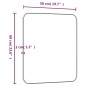 Specchio da Parete Dorato 50x60 cm Rettangolare