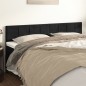 Testiera 2 pz Nera 80x5x78/88 cm in Velluto Testiera 2 pz Nera 80x5x78/88 cm in Velluto