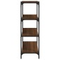 Libreria rovere marrone 60x33x100cm Legno Multistrato e Acciaio Libreria rovere marrone 60x33x100cm Legno Multistrato e Acciaio