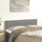 Testiere 2 pz Grigio Chiaro 72x5x78/88 cm in Velluto Testiere 2 pz Grigio Chiaro 72x5x78/88 cm in Velluto