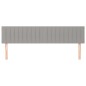 Testiere 2 pz Grigio Chiaro 100x5x78/88 cm in Tessuto Testiere 2 pz Grigio Chiaro 100x5x78/88 cm in Tessuto