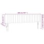 Testiere 2 pz Grigio Chiaro 100x5x78/88 cm in Tessuto Testiere 2 pz Grigio Chiaro 100x5x78/88 cm in Tessuto