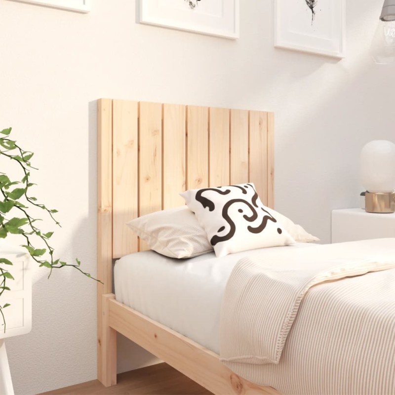 Testiera per Letto 80,5x4x100 cm in Legno Massello di Pino Testiera per Letto 80,5x4x100 cm in Legno Massello di Pino