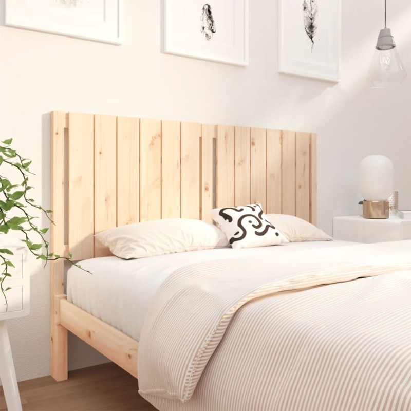 Testiera per Letto 145,5x4x100 cm in Legno Massello di Pino Testiera per Letto 145,5x4x100 cm in Legno Massello di Pino