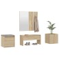 Set di Mobili da Corridoio Rovere Sonoma in Legno Multistrato Set di Mobili da Corridoio Rovere Sonoma in Legno Multistrato