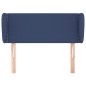 Testiera ad Orecchio Blu 93x23x78/88 cm in Tessuto Testiera ad Orecchio Blu 93x23x78/88 cm in Tessuto
